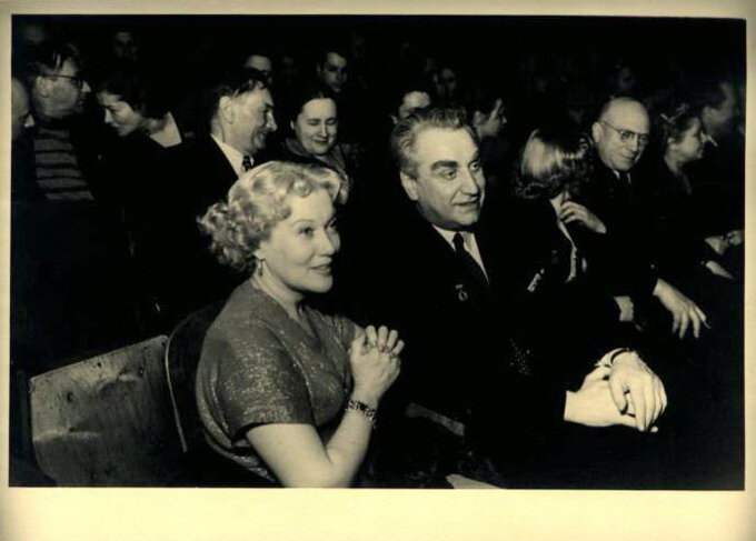 Любовь Орлова и Григорий Александров. 1953 год. Источник фото:  сайт КиноТеатр.ру.