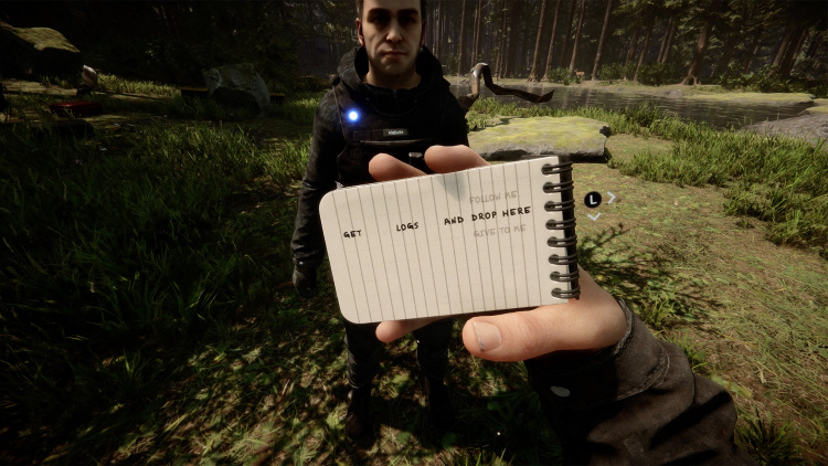  📷    Отдавать приказы Келвину нужно будет через блокнот