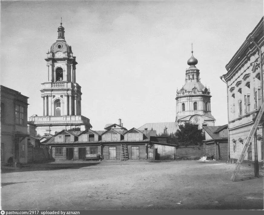 Фото церкви и колокольни, 1882 г. Источник- сайт pastvu.com