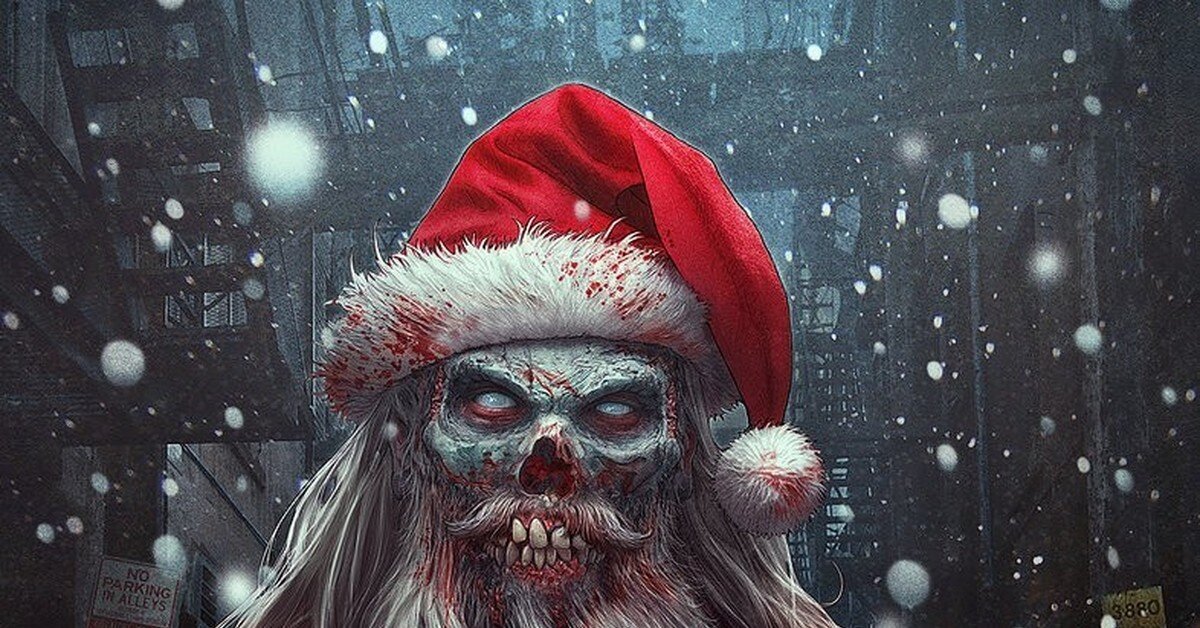 Произведение страшный новый год. Крампус похититель Рождества. Злой Санта. Злой дед Мороз.
