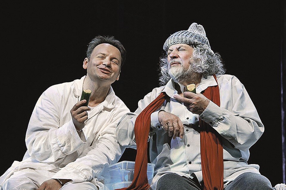     Александр Олешко и Александр Ширвиндт составили чудесный актерский ансамбль. Фото: Сергей МИЛИЦКИЙ/satire.ru