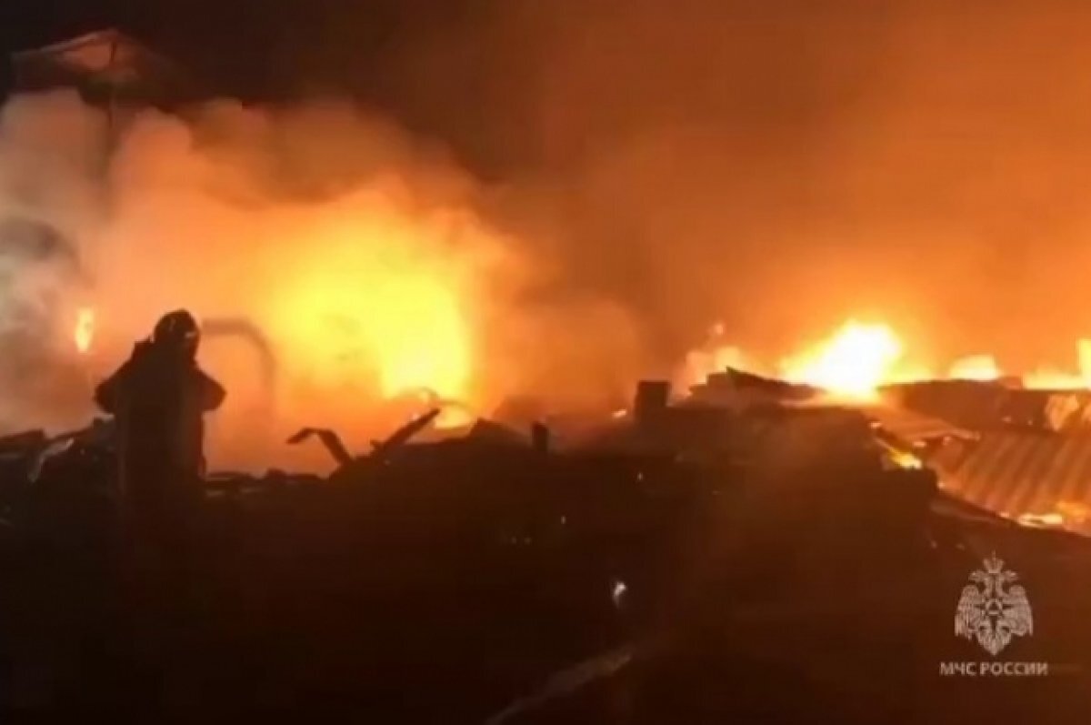    Пять человек погибли на пожаре в строительном модуле в Севастополе
