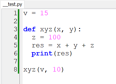 Пример программы на Python