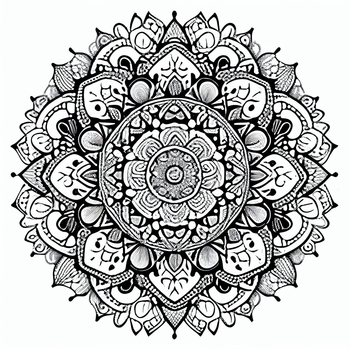 Мандала — это духовный и ритуальный символ в индуизме и буддизме, представляющий вселенную.