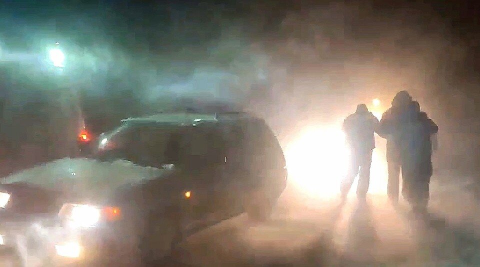     Жуткая метель в Судаке 8 феврале. Фото: кадр видео Шкляр Андрей/VK