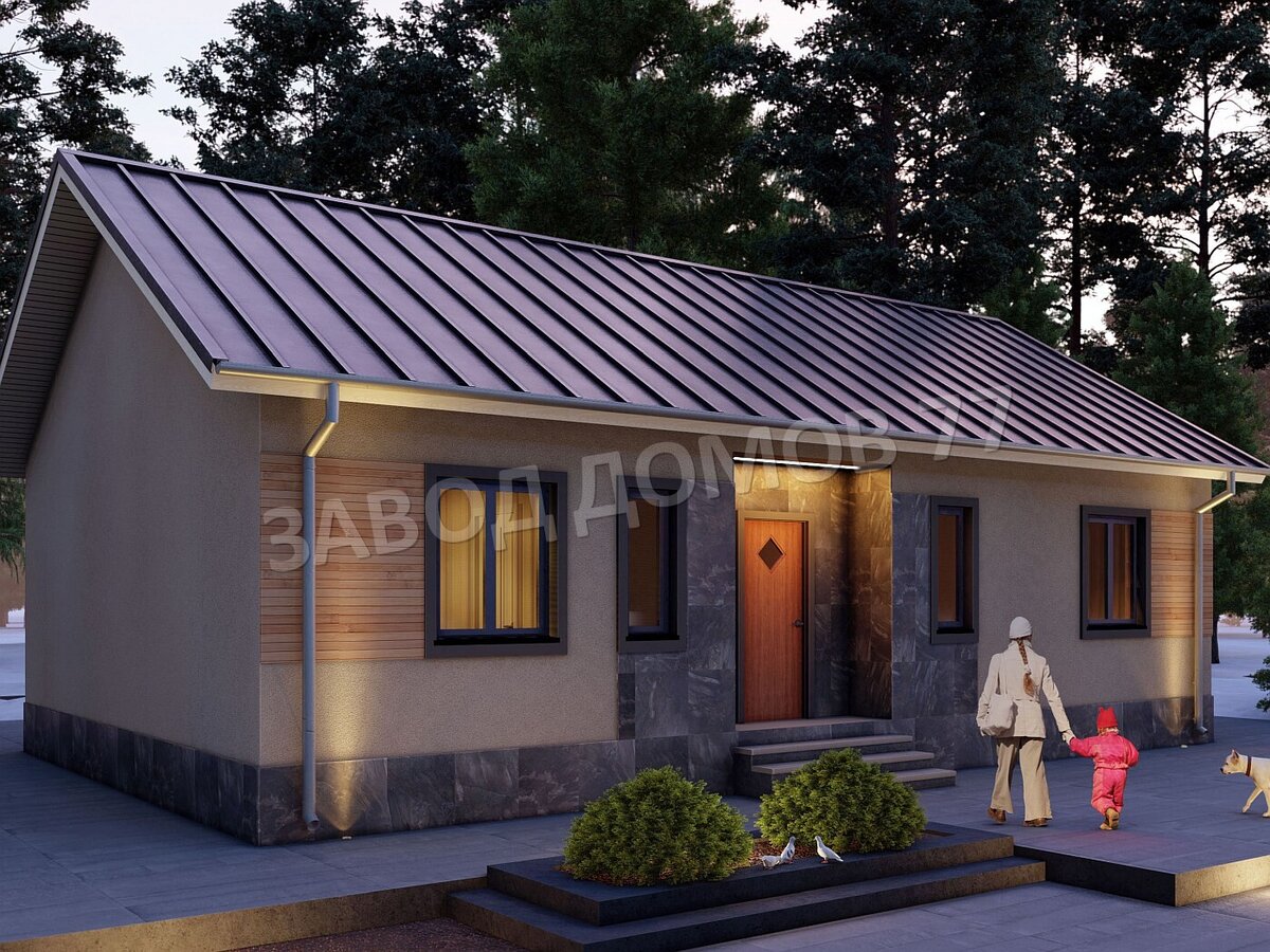 Проект дома из СИП панелей «Орнелла»