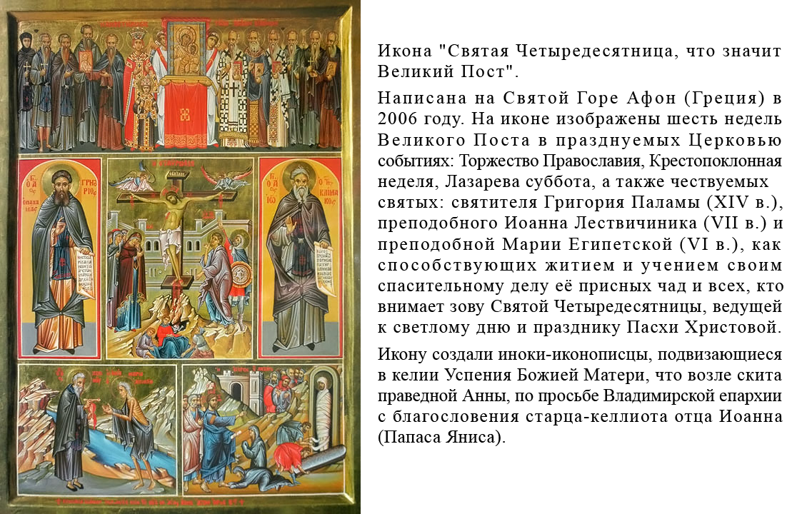 Постом называется. Великий пост икона. Святая Четыредесятница. Св.икона Четыредесятница. Икона недель Великого поста