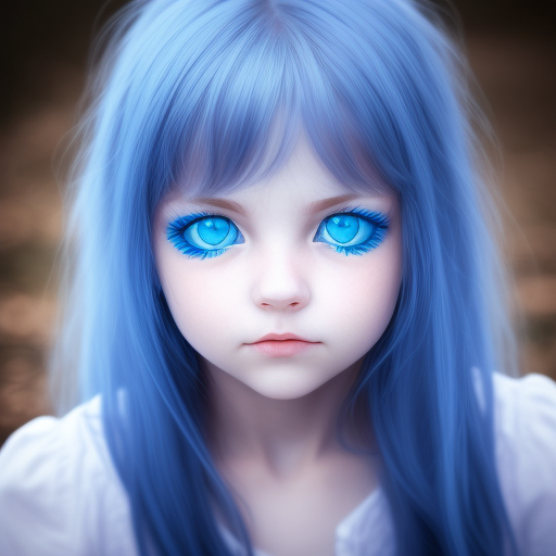 Prompt: girl with blue eyes