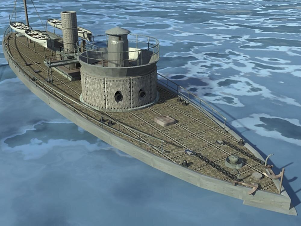 Монитор типа «Теппенканоэ» (компьютерная модель)