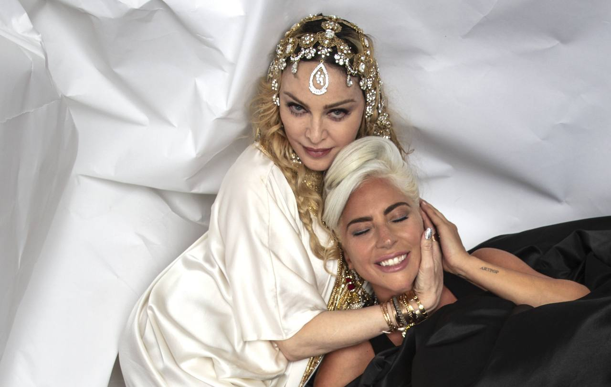 Madonna и Lady Gaga на афтепати Oscar, 2019