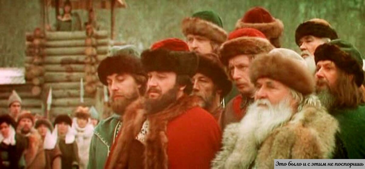 Лучшие мужи древлян решают, что сделать с ненасытным Игорем. Взято из https://clck.ru/33hFHB 