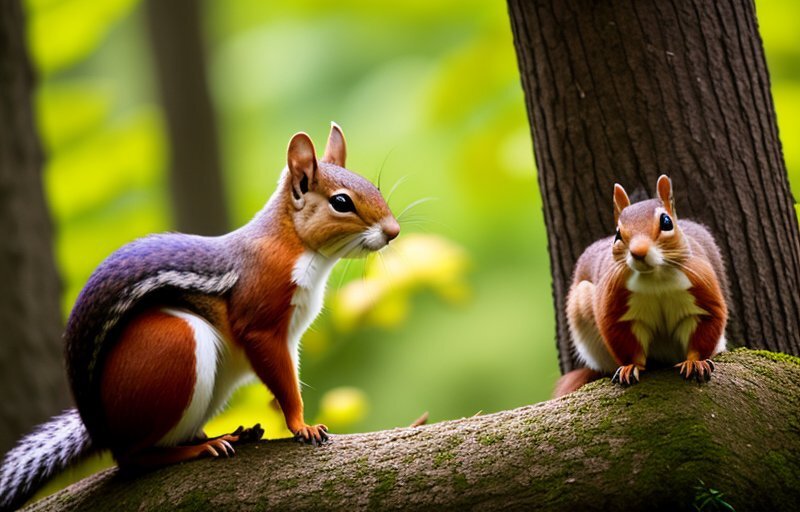 Белки на сучке - никакого подтекста, просто природное явление