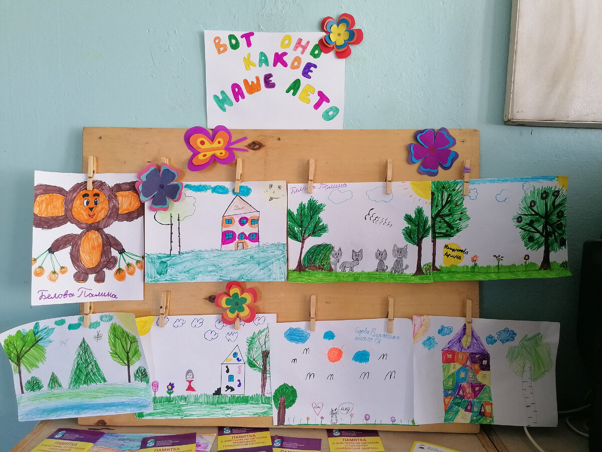 Наша выставка детских работ в классе