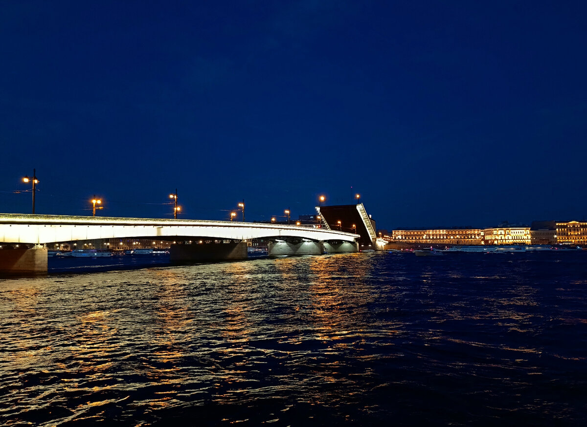 мосты питер ночь