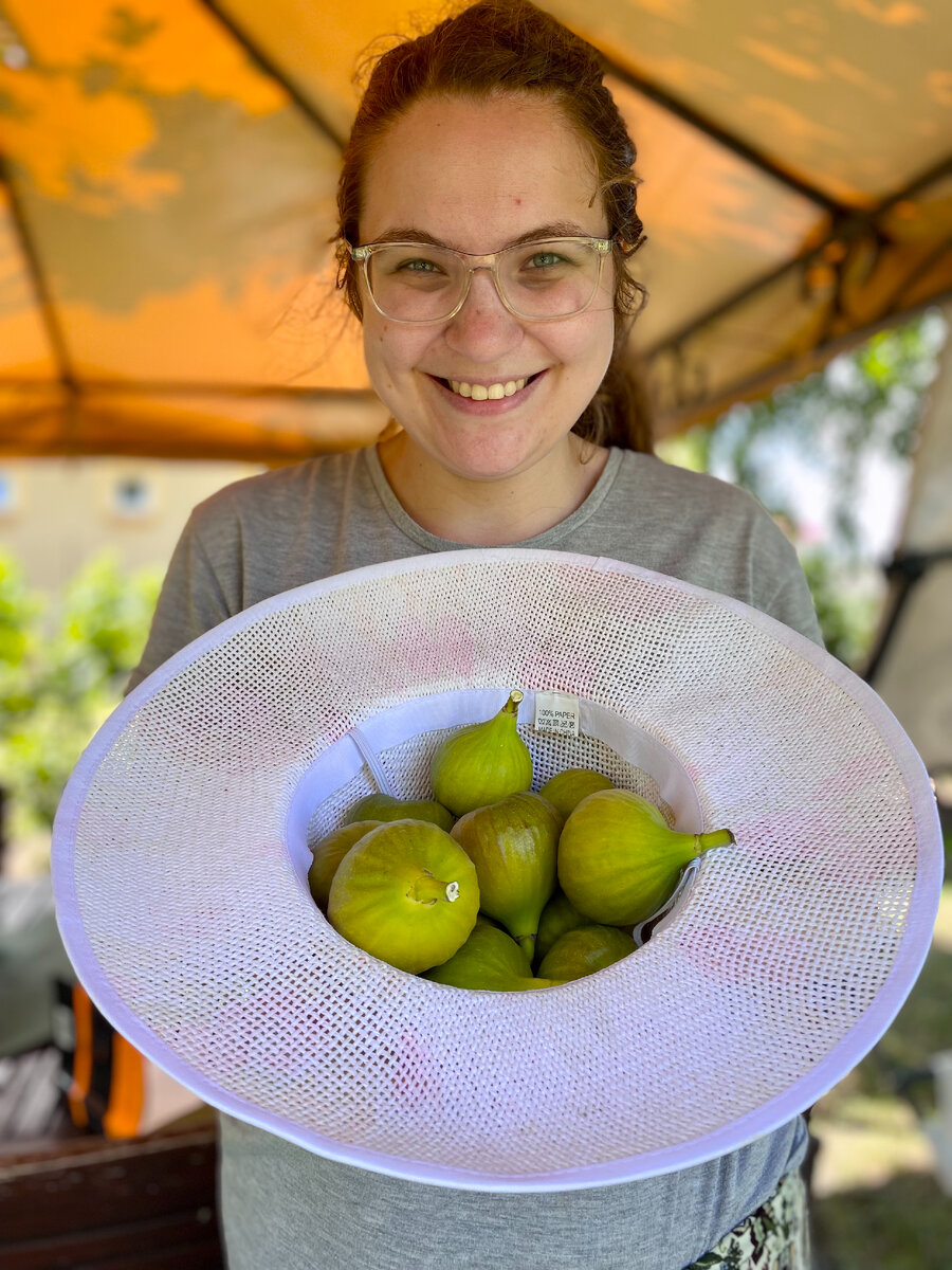 уже попробовали...вкуснота! А там такое огромное дерево, и столько вкусняшек нас ожидает