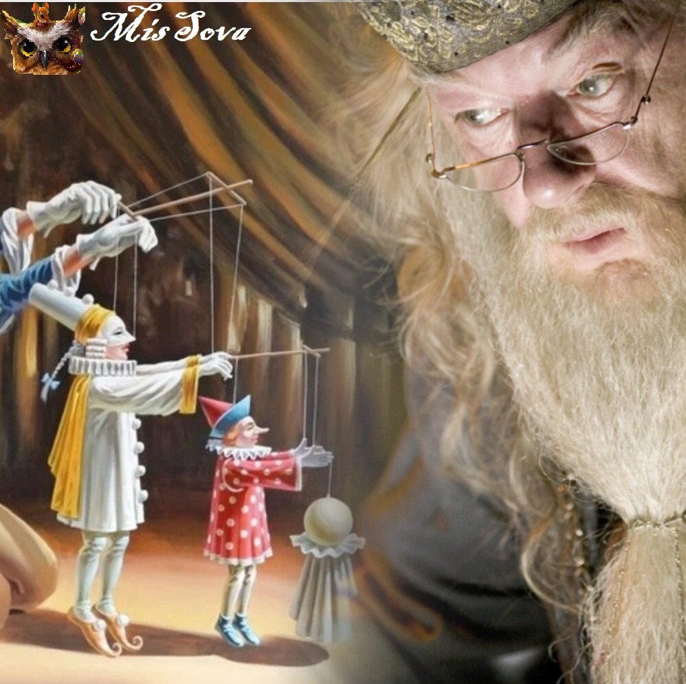 О том, что Дамблдор манипулятор знают все, однако кто-то догадался раньше остальных. Коллаж авторский