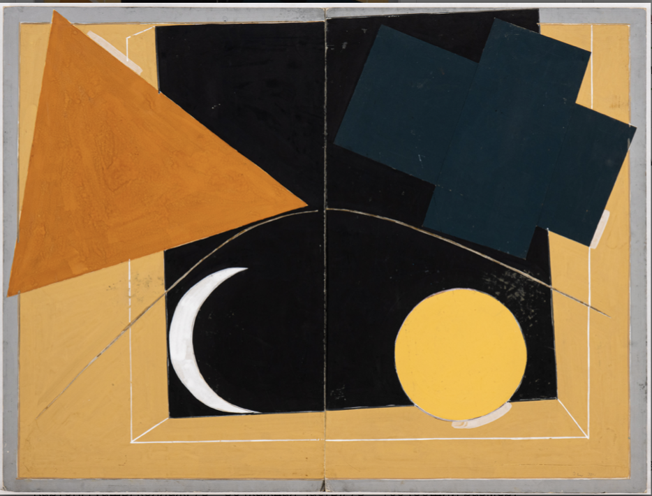 ШТЕЙНБЕРГ Эдуард Аркадьевич (1937–2012) Композиция. Диптих. 1991 (75 × 100 см, общий размер)