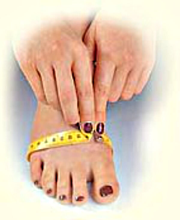 измерение полноты стопы