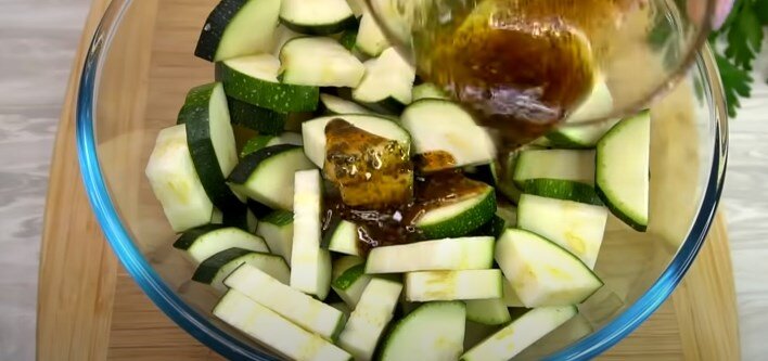 Кабачки с калниной