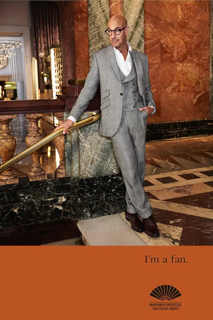 Стэнли Туччи в рекламе сети отелей "Мандарин Ориентал". Хорош.