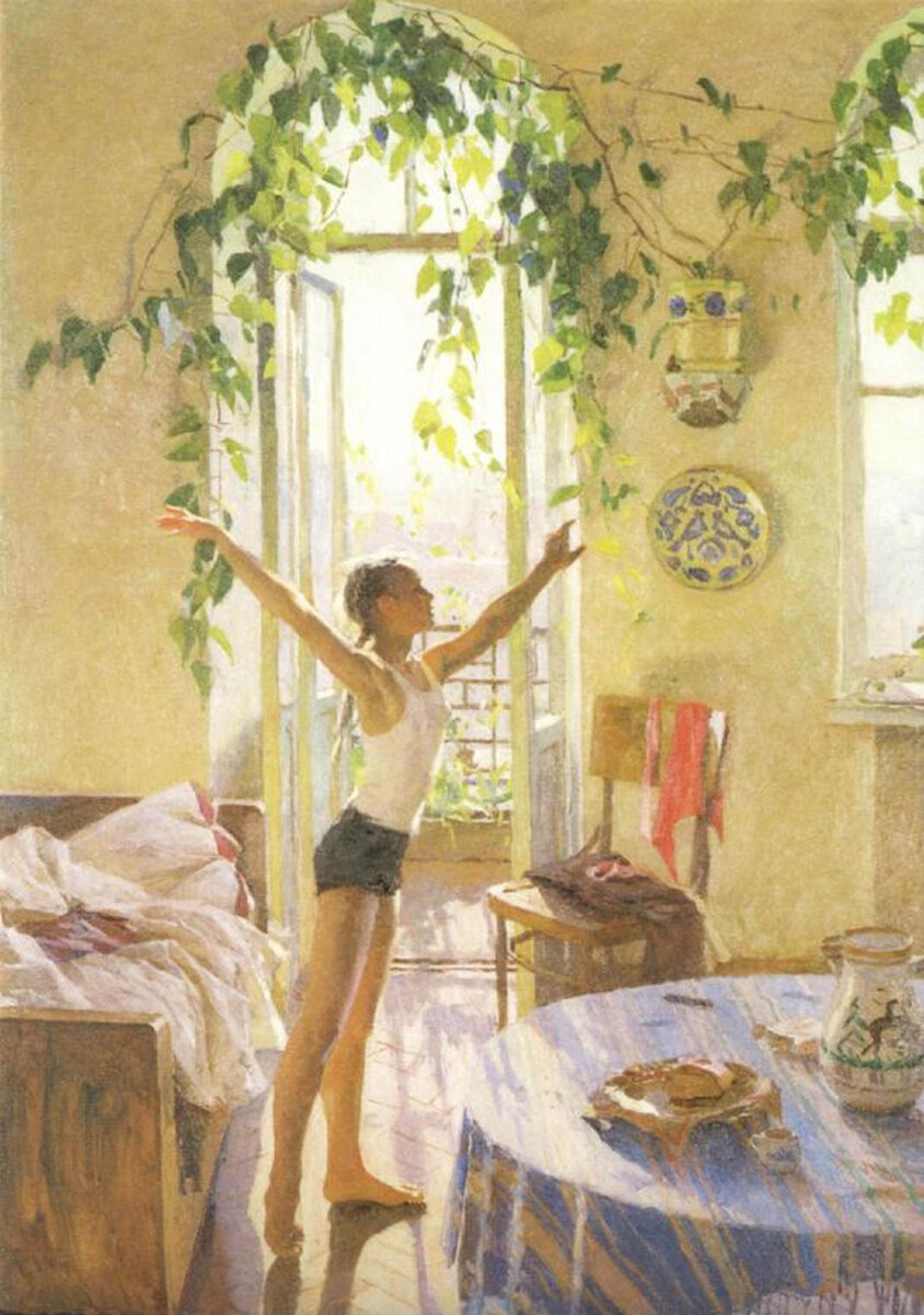 Татьяна Ниловна Яблонская. «Утро», 1954 г.