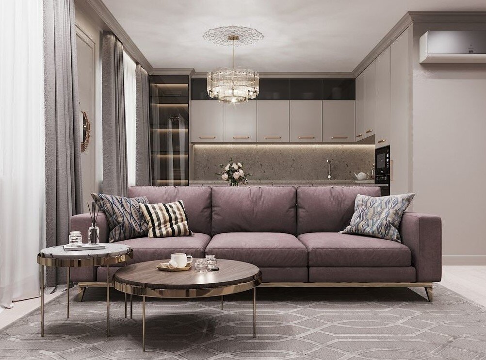 Кухня гостиная фото