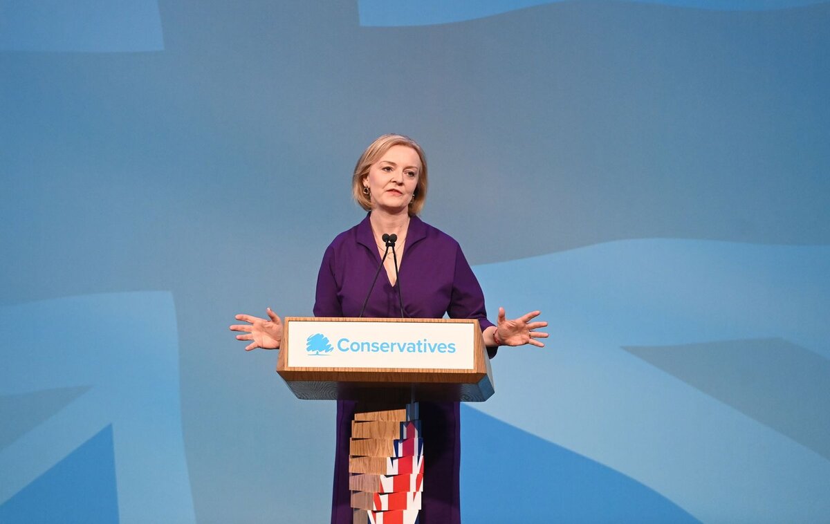 Premierministerin Liz Truss: Die britische Regierung rief die Gewerkschaften auf, ihre Streiks zu überdenken Foto: NEIL HALL / EPA