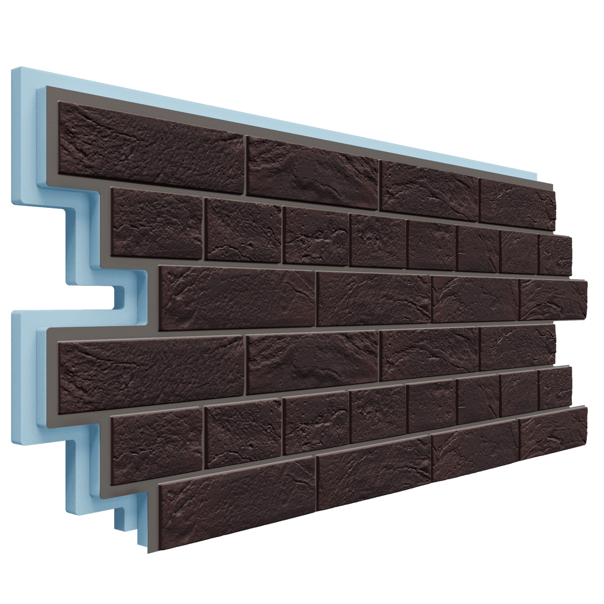 Коллекции фасадных панелей с утеплителем (термосайдинг): 1) Венецианский кирпич, 2) Каньон, 3) Кирпич