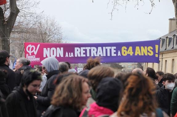    Протесты против пенсионной реформы во Франции. Фото: Panoramic/globallook.com