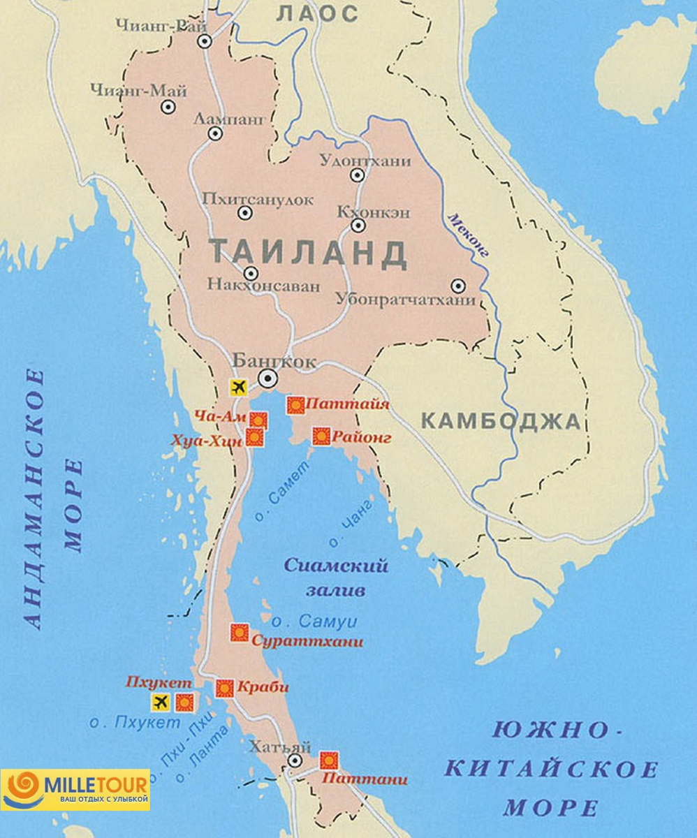 Бангкок столица карта. Тайланд на карте. Тайланд карта географическая.