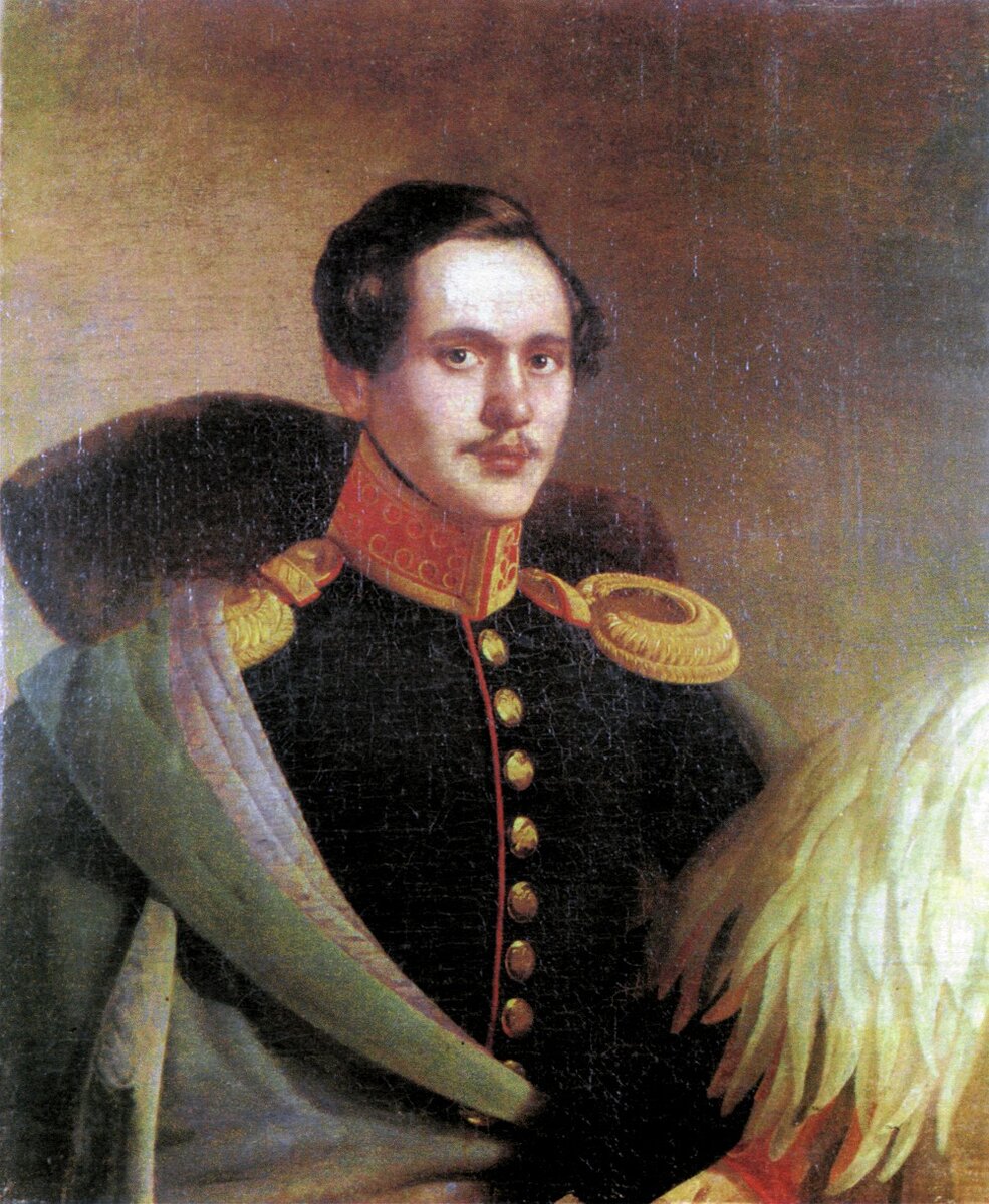 Лермонтов в вицмундире лейб-гвардии Гусарского полка (1834. Художник Ф.О. Будкин)