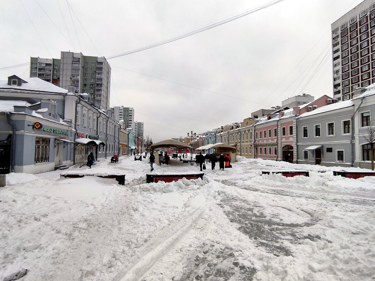 зимние улицы москвы на