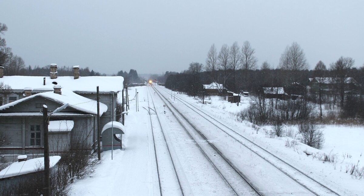 Станция Мста, январь 2019г, фото А.Крючкова
