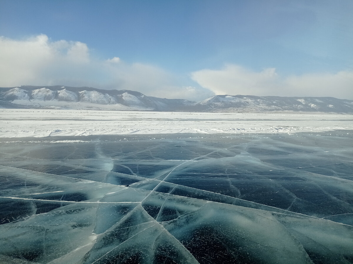 Лед озера Байкал