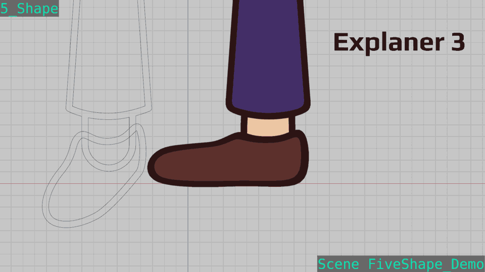 Последовательный морфинг пяти ключевых форм