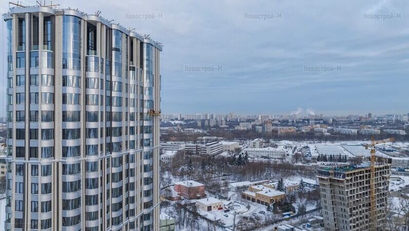 Строительство ЖК «Level Стрешнево», 20.12.2022. Фотосъемка Новострой-М