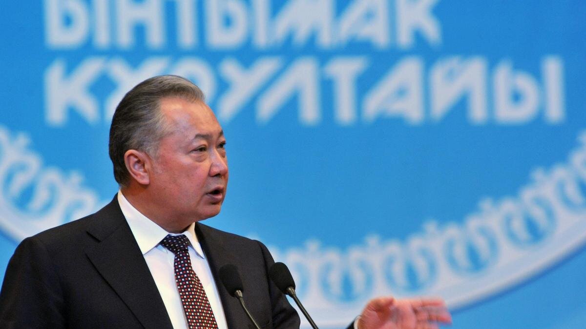    Курманбек Бакиев:Vyacheslav Oseledko/AFP via Getty Images
