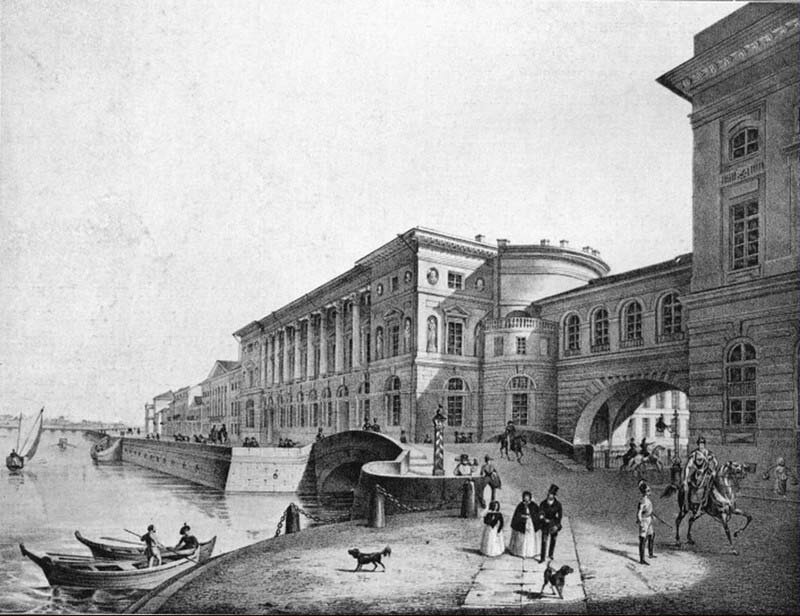 Эрмитажный театр - гравюра