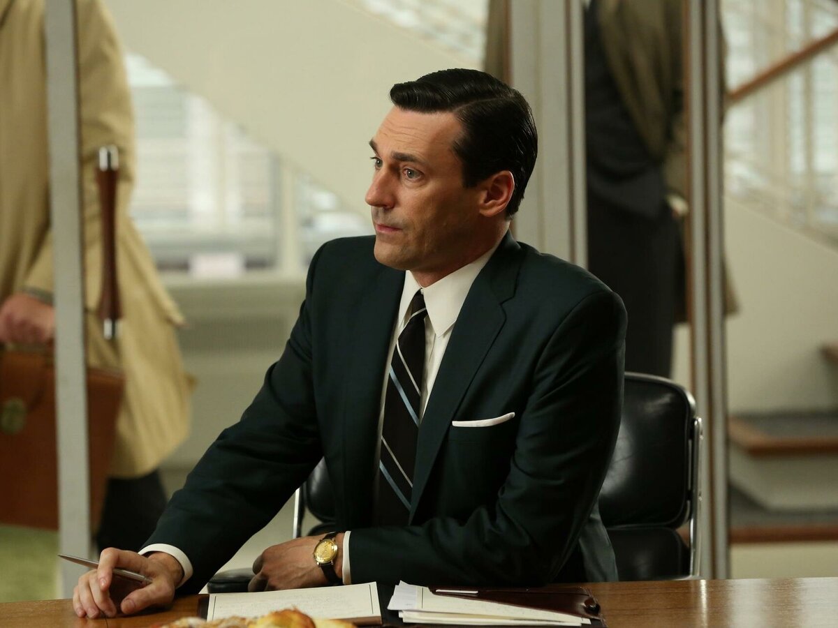 Кадр из сериала «Безумцы», 2007-2015 год, режиссер Мэтью Вайнер