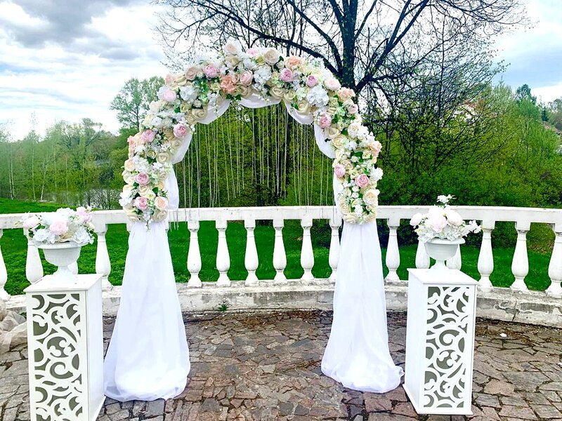 Декор свадебной арки для церемонии