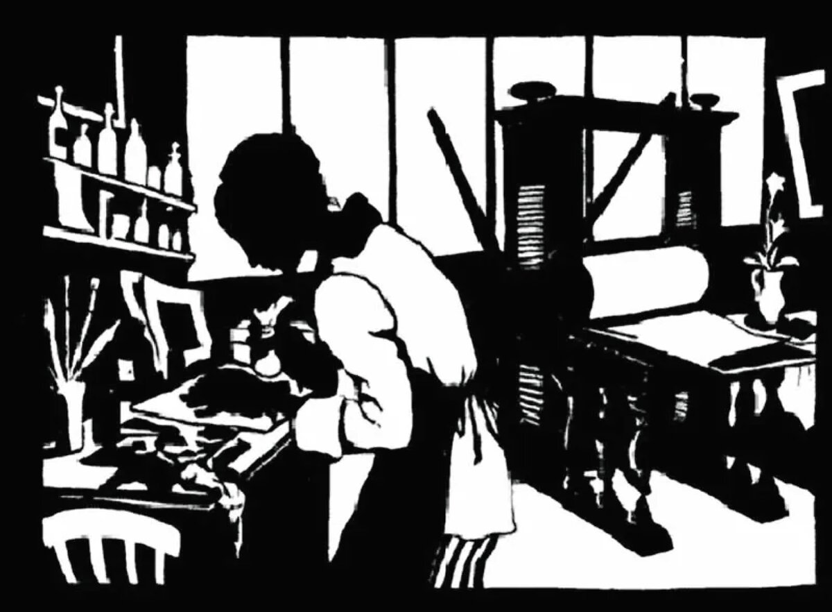 В мастерской. Автопортрет