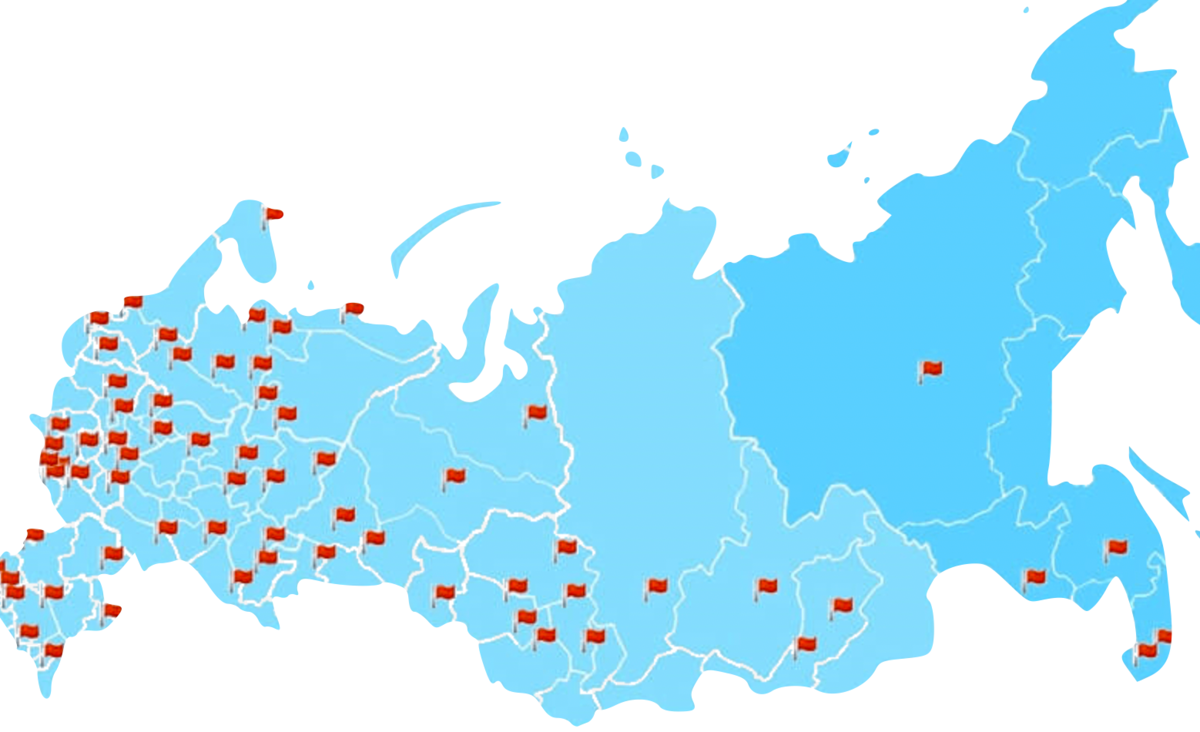 Карта с отметками городов. Карта России точками. Карта России с точками городов. Карта России с филиалами. Карта России с флажками.