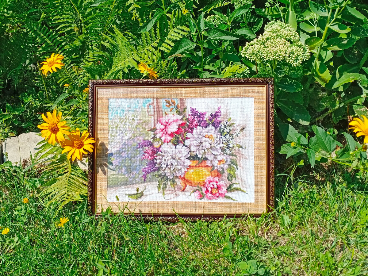 От любимого, Чудесная игла (пионы - символ страсти, любви, благополучия)