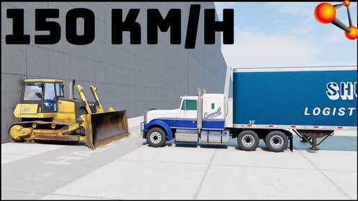 ФУРА против БУЛЬДОЗЕРА! КРАШ-ТЕСТ! - BeamNg Drive