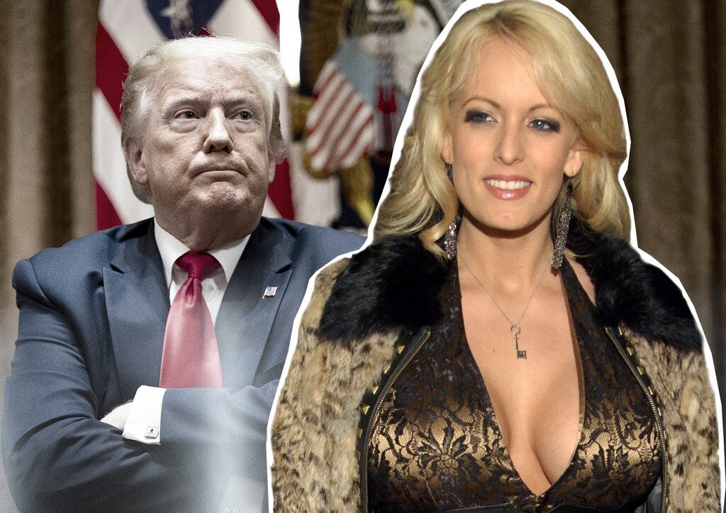 Фото: Jared Milgrim/The Photo Access/Global Look Press Экс-президент США Дональд Трамп и порноактриса Сторми Дэниелс — самые обсуждаемые люди в США