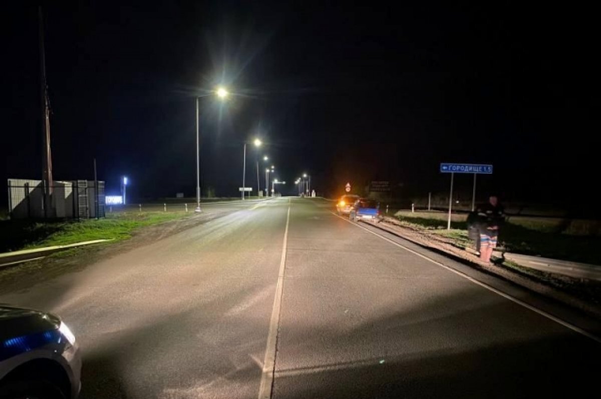    В Оренбургском районе водитель наехал на лежащего на трассе пешехода
