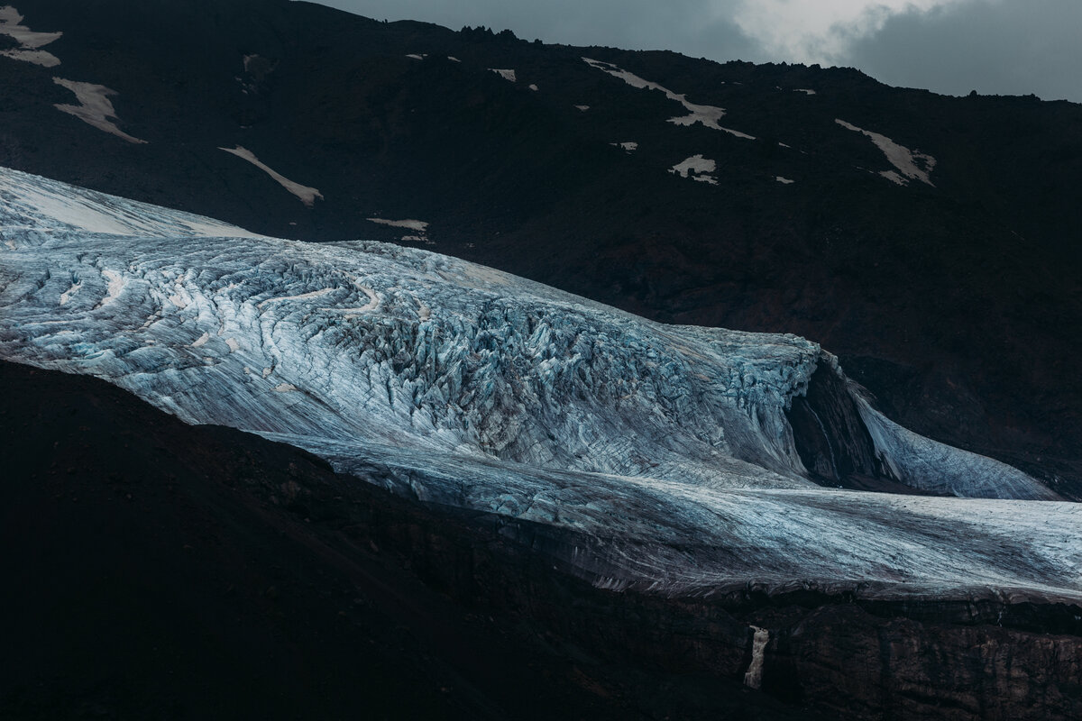 Ледник Гара Баши, склон горы Эльбрус