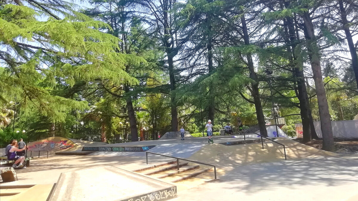 Очень красивое место, очень много зелени, город Сочи, Цветной бульвар