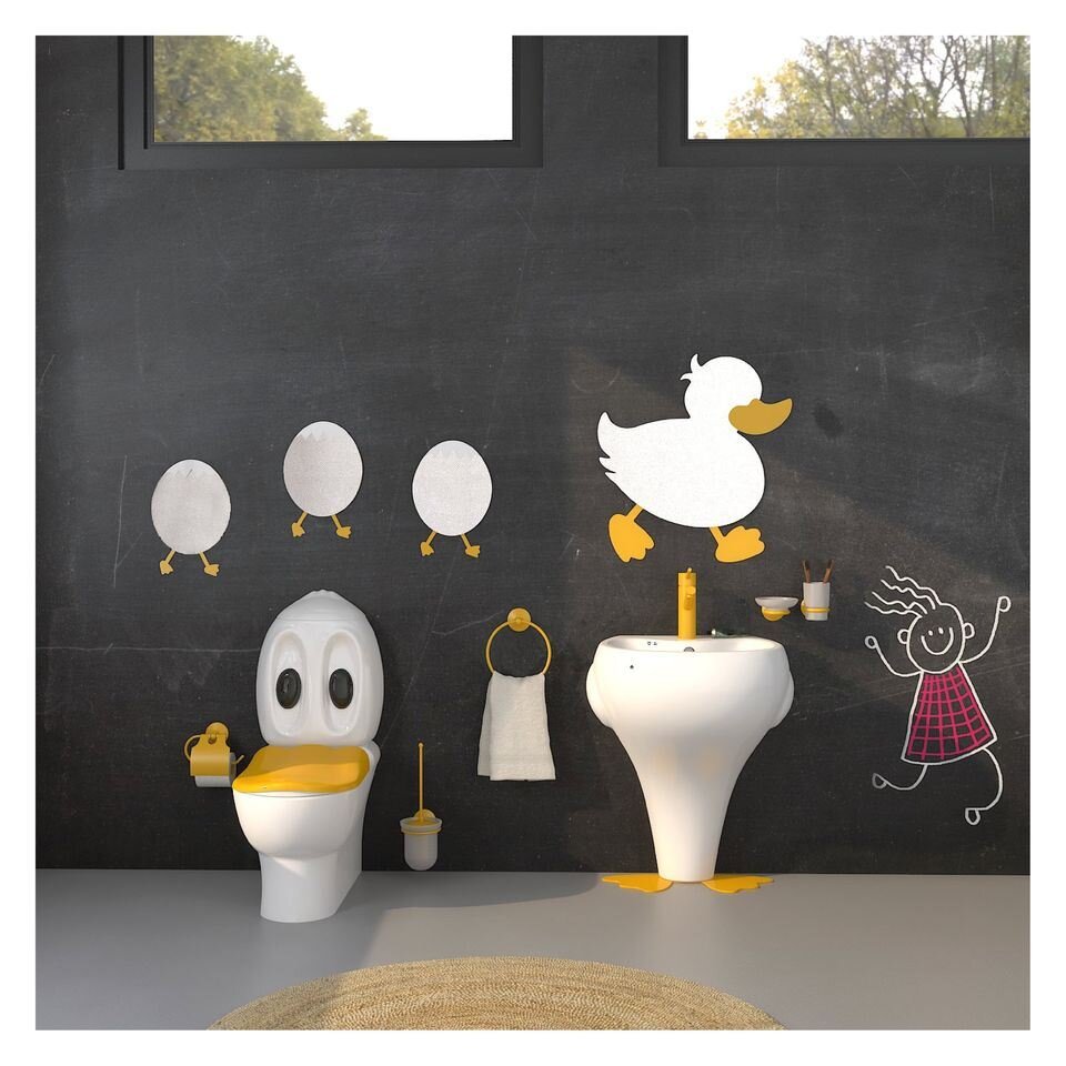 Детская напольная раковина Creavit Ducky 52*39,5