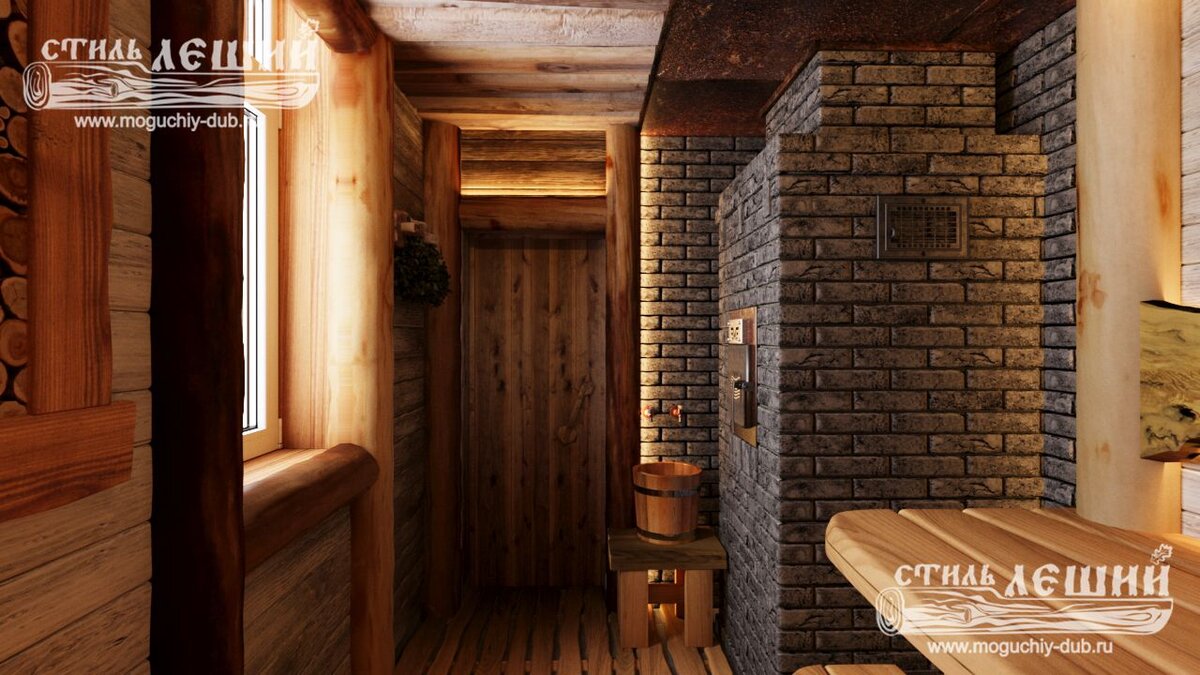 Дизайн бани от стиль леший